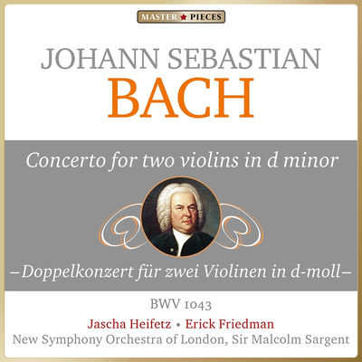The cover of Concerto for Two Violins by Johann Sebastian Bach