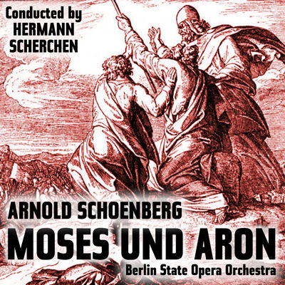 The cover of Moses und Aron by Arnold Schoenberg