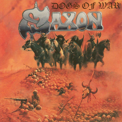 The cover of Dogs of War by Saxon