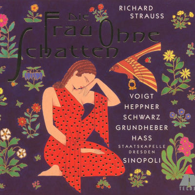 The cover of Die Frau ohne Schatten by Richard Strauss