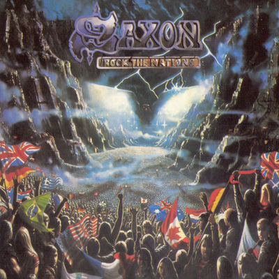 The cover of Rock the Nations by Saxon