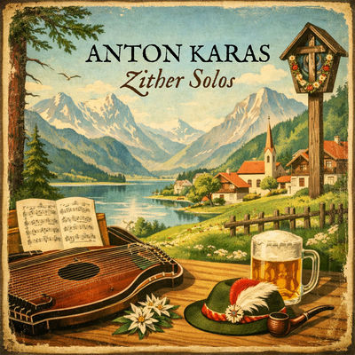 The cover of Zither Solos by Anton Karas