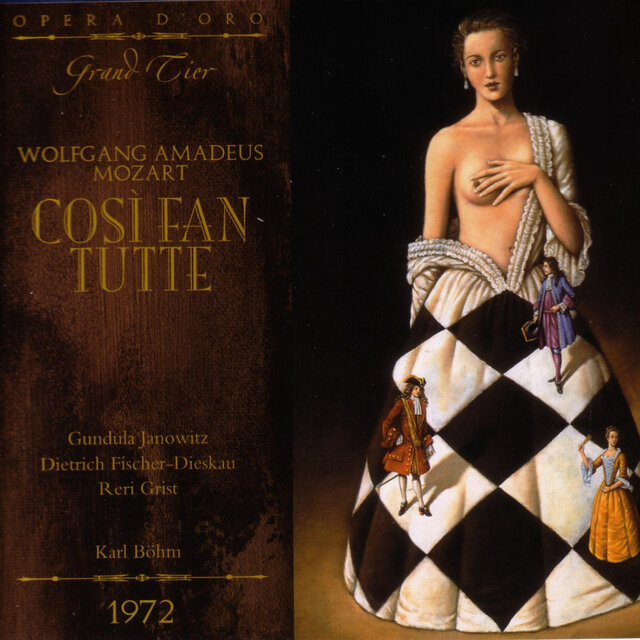 The cover of Così fan tutte by Wolfgang Amadeus Mozart